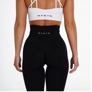 NVGTN black solid seamless leggings
